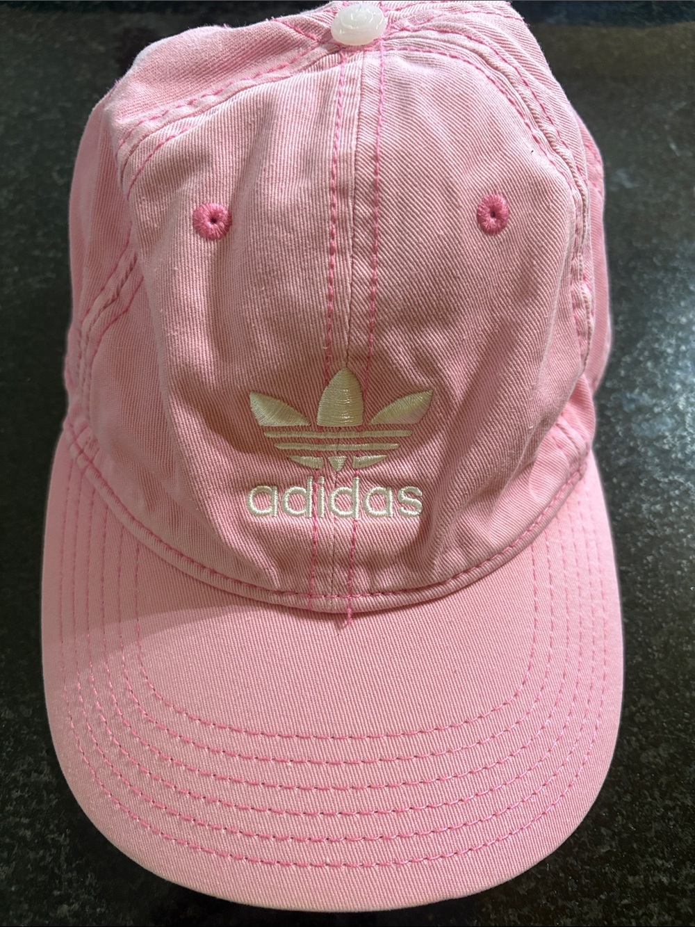 adidas Kids Light Pink Trefoil Baseball Hat